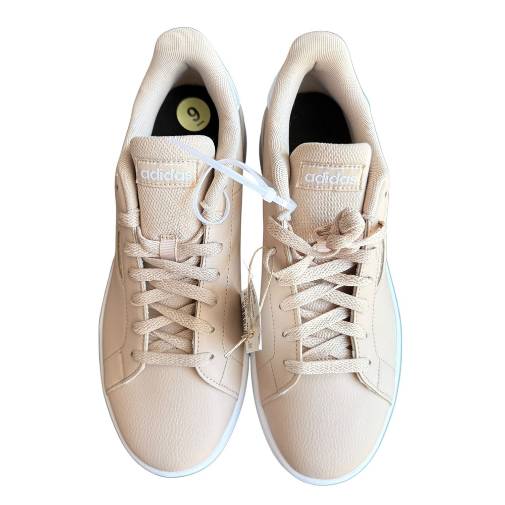 Adidas Urban Court Sneakers Tan White Casual Low Top IF4078 Mens Size 9 NEW - Picture 11 of 16